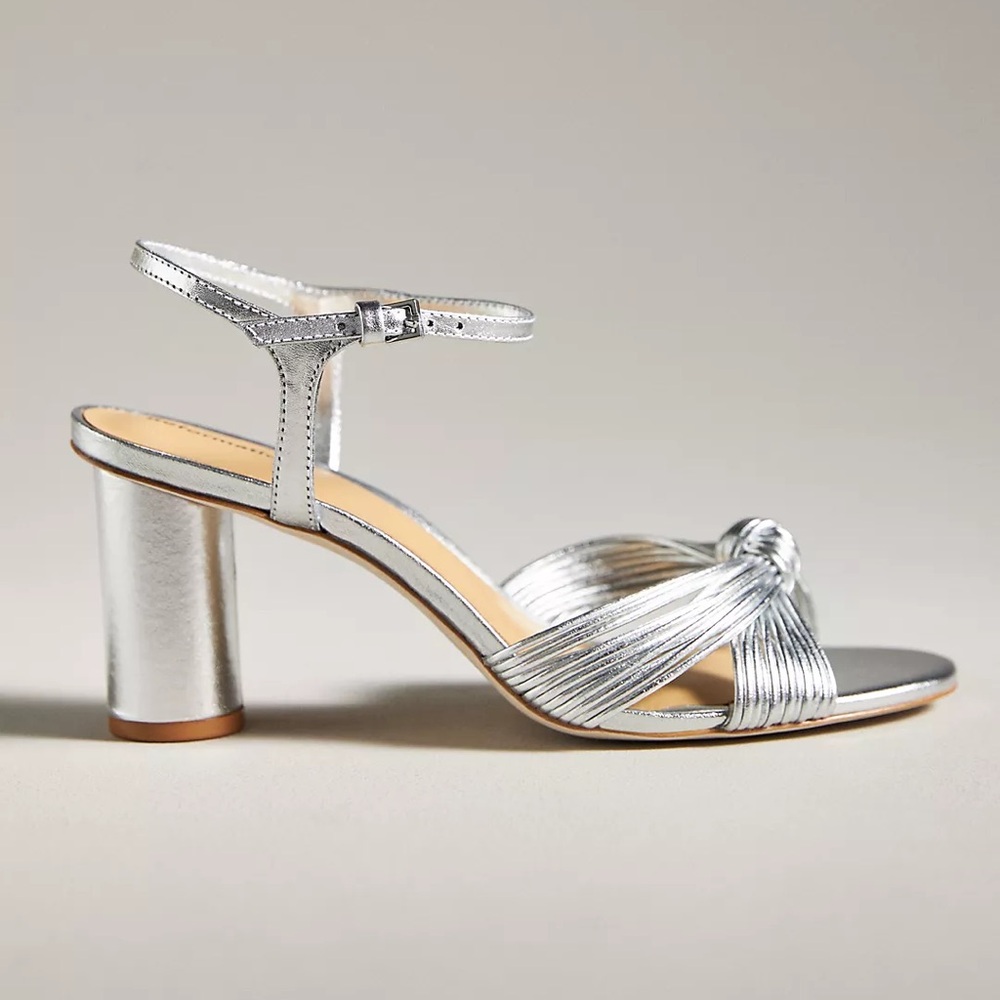 $298 Reformation Women's Petra Cylinder Heel Sandals Sz 6.5